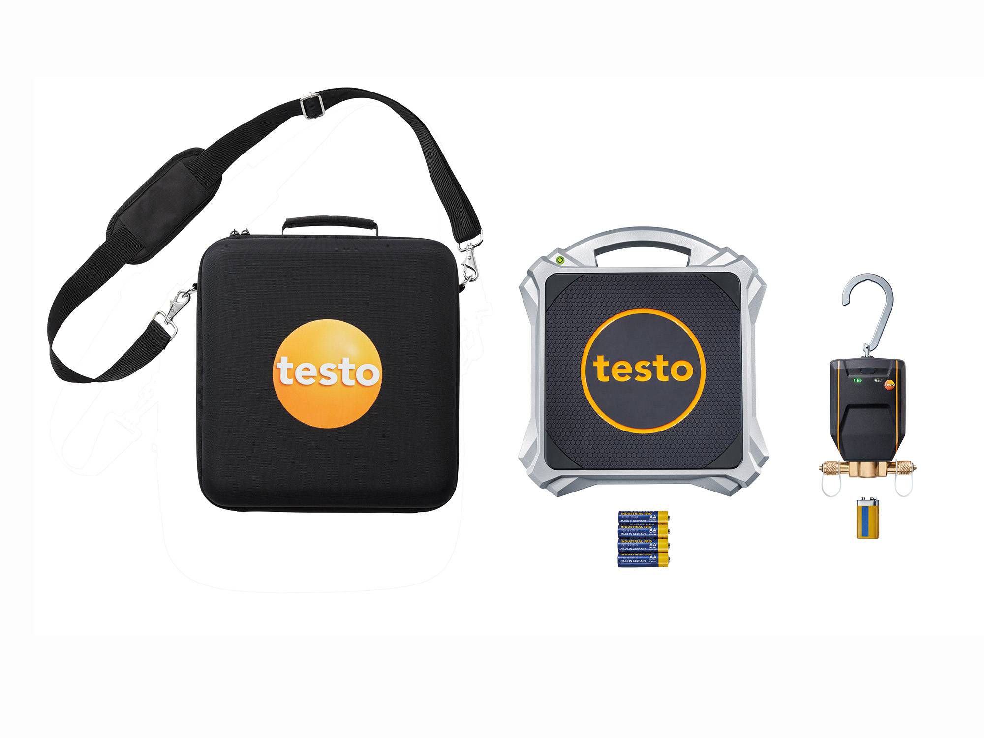 testo 560i szett digitális hűtőközeg-mérleg és intelligens szelep (smart)